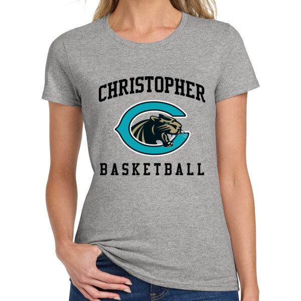 Christopher Boys Basketball Ladies Heavy Cotton 100% Cotton T Shirt Thumbnail