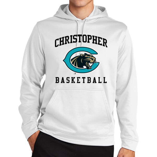 Christopher Boys Basketball Sport Wick Fleece Hooded Pullover Thumbnail