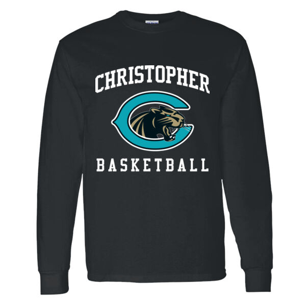 Christopher Boys Basketball Heavy Cotton 100% Cotton Long Sleeve T Shirt Thumbnail