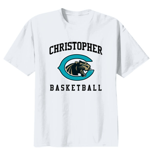 Christopher Boys Basketball Youth Heavy Cotton 100% Cotton T Shirt Thumbnail