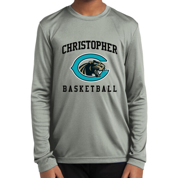Christopher Boys Basketball Youth Long Sleeve PosiCharge Competitor Tee Thumbnail